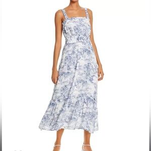 Worn once- Lucy Paris Belted Toile midi dress